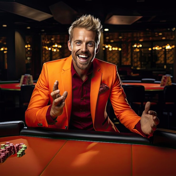 Live Blackjack dealer and table from sikat77 studio